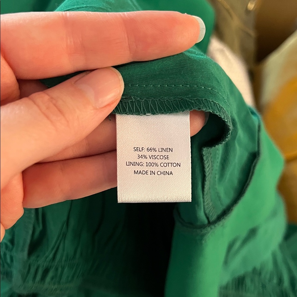 La Ligne Green Maxi Dress with Flutter Sleeves - Picture 8 of 8